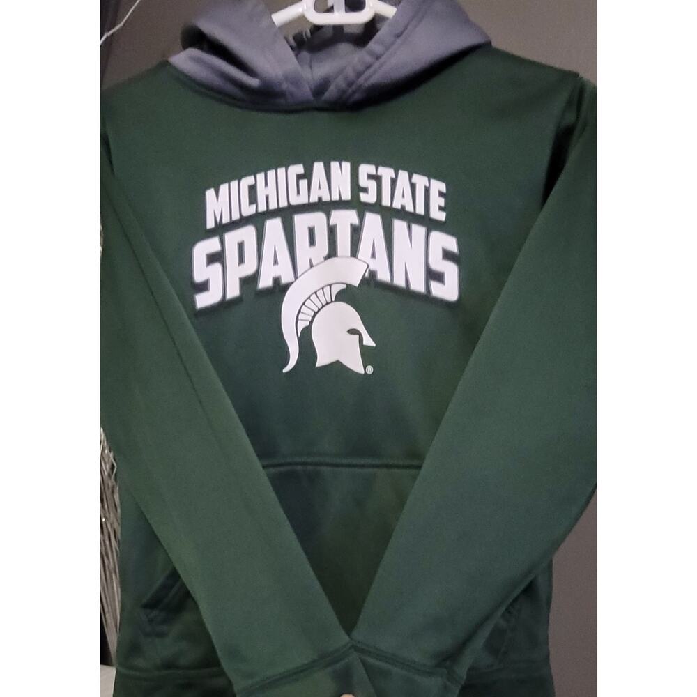 Pro Edge Michigan State Spartans Official Youth Pullover Hoodie Green Size Large